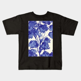 Beautiful Blue Floral pattern, for all those who love flowers #75 Kids T-Shirt